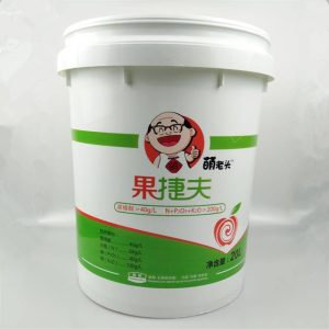 Waterproof colored plastic bucket printed label